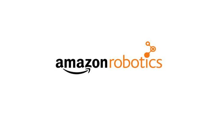 Amazon Robotics logo in orange and black
